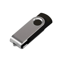 Флеш-память под логотип 8 Гб USB TWISTER 2.0, черный